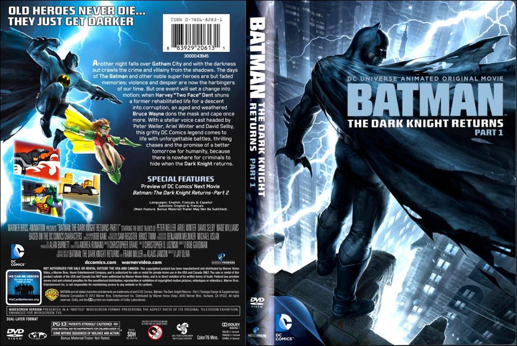 Batman: El regreso del Caballero Oscuro, Parte 1  - Dvd