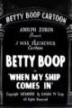 Betty Boop: When My Ship Comes In (C)