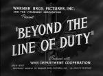 Beyond the Line of Duty (C)