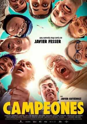 póster de la película de comedia española Campeones