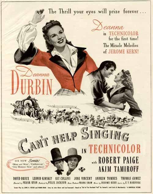 Image result for can't help singing 1944