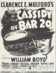 Cassidy of Bar 20 