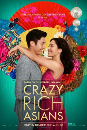 Póster de la película de comedia romántica Crazy Rich Asians