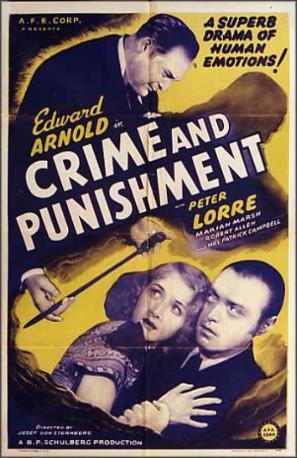 Resultado de imagen para crimen y castigo, película de josef von sternberg