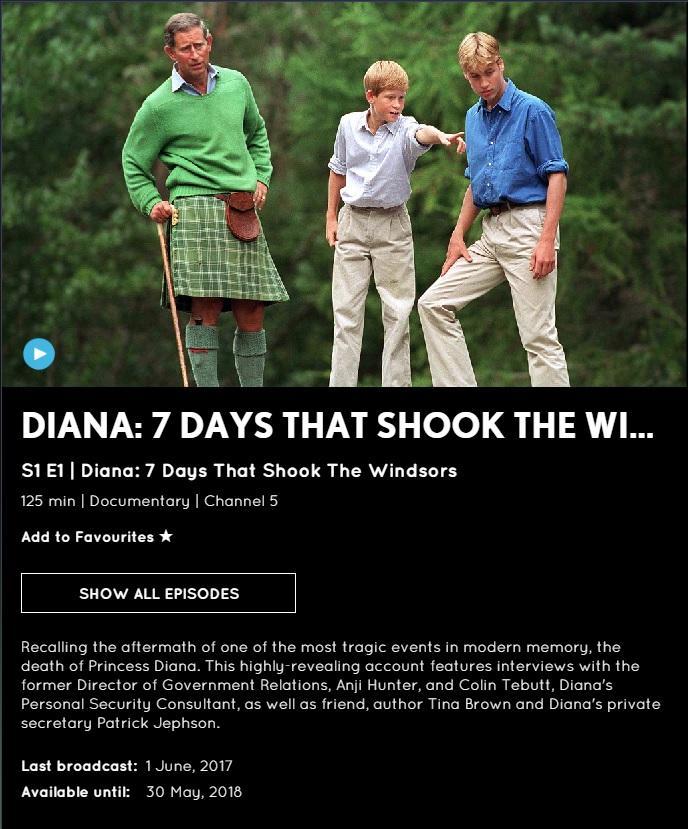 Diana 7 Days That Shook The Windsors Image gallery for Diana: 7 Days That Shook The Windsors (TV) - FilmAffinity