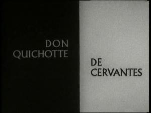 Don Quixote of Cervantes (TV) (S)