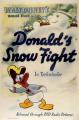 El pato de Donald: La pelea de nieve de Donald (C)