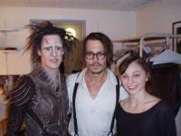 Backstage del musical Edward Scissorhands con la aparición de Johnny Depp.