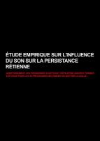Etude empirique sur l'influence du son sur la persistence rétinienne (C) - Poster / Imagen Principal