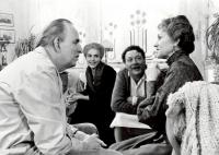 Ingmar Bergman, Gunn Wållgren, Ewa Fröling & Allan Edwall