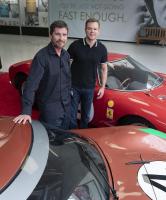 Christian Bale and Matt Damon started promoting their movie 'Ford v. Ferrari' at Indianapolis Motor Speedway in eve of 103rd INDY 500 race on Saturday 25th May 2019.
