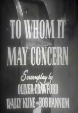 Four Star Playhouse: To Whom it May Concern (TV)