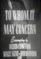 Four Star Playhouse: To Whom it May Concern (TV) (C)