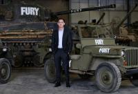 Logan Lerman at an event for Fury (2014)