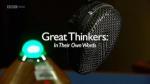 Great Thinkers: In Their Own Words (TV Miniseries)