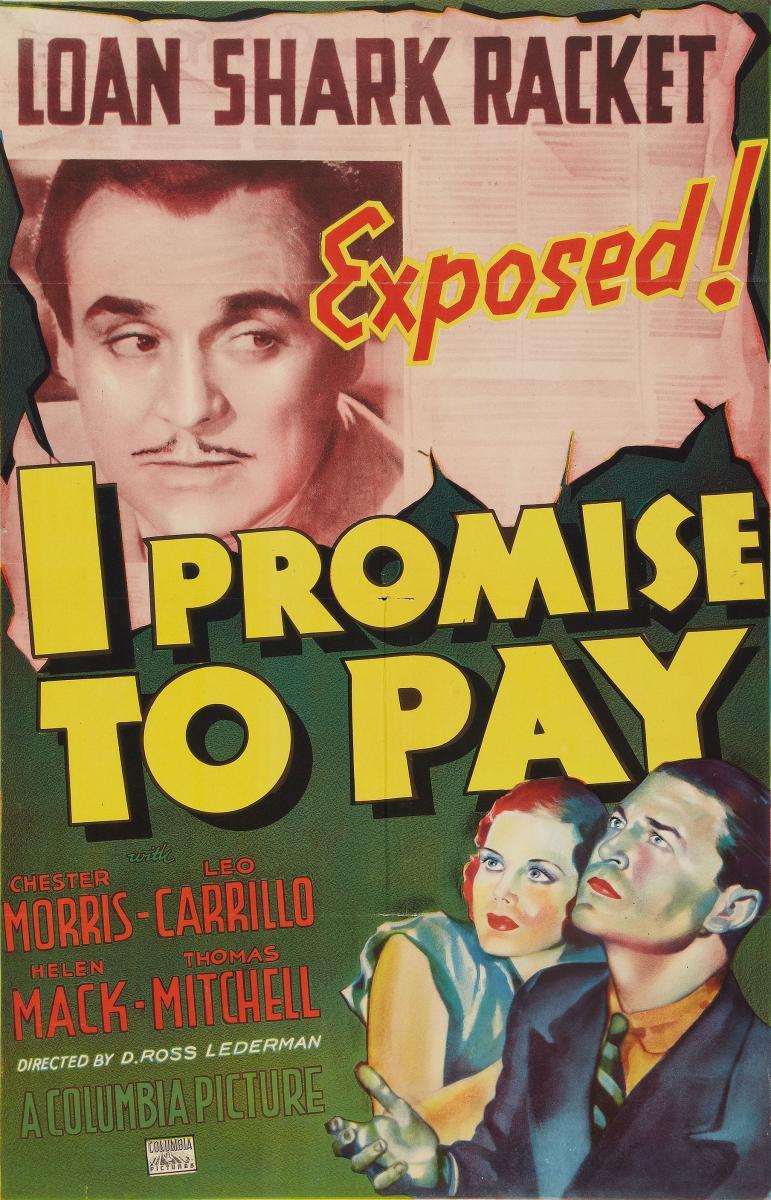 I Promise to Pay  - Posters