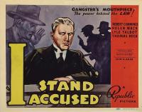 I Stand Accused  - Poster / Imagen Principal