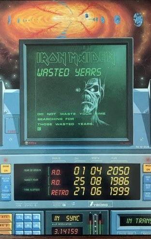 Iron maiden vintage wasted years deals poster