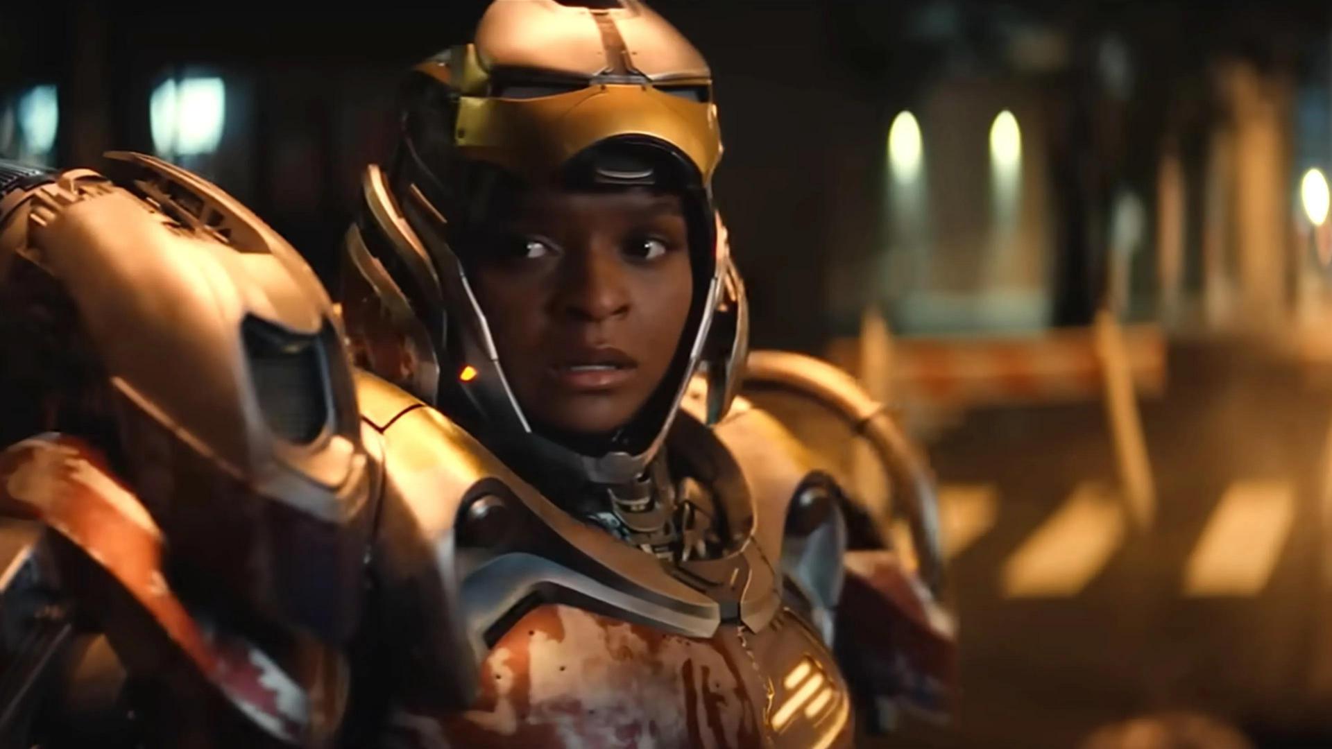 Dominique Thorne en una escena de IronHeart. MARVEL STUDIOS