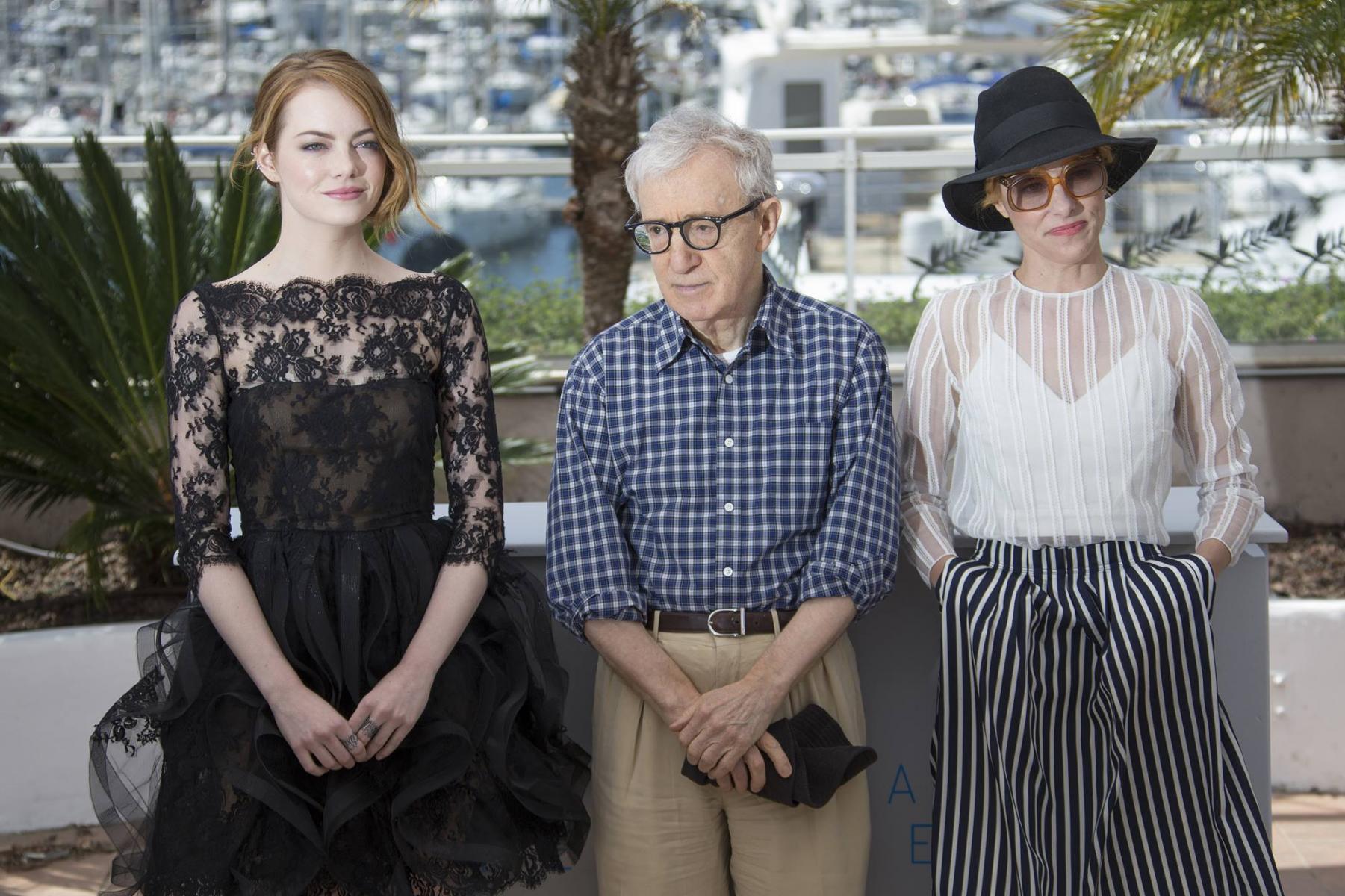 Emma Stone, Woody Allen & Parker Posey at Cannes Film Festival