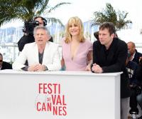 Roman Polanski, Emmanuelle Seigner & Mathieu Amalric at Cannes Film Festival