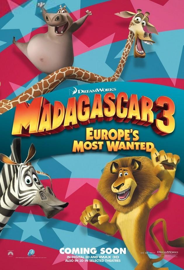 Madagascar 3: Los fugitivos  - Posters