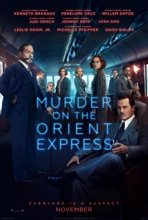 póster de la película de intriga Asesinato en el Orient Express