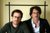 Brothers Ethan & Joel Coen while promoting 