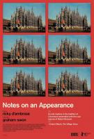 Notes on an Appearance  - Poster / Main Image