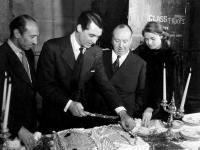Cary Grant, Alfred Hitchcock & Ingrid Bergman