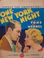 One New York Night  - Poster / Imagen Principal