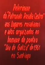 Pelerinaxe do 'Patronato Rosalia Castro' aos Lugares rosalianos e aitos orgaizados en homaxe da poeta o 'Dia de Galiza' de 1.951 en Santiago 