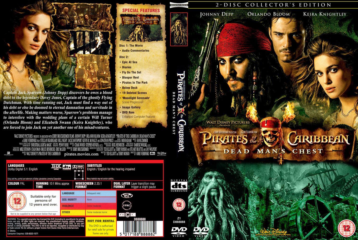 Piratas del Caribe - El cofre de la muerte  - Dvd