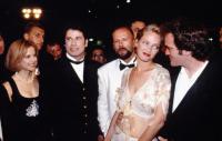 Kelly Preston, John Travolta, Bruce Willis, Uma Thurman & Quentin Tarantino en el Festival de Cannes 1984
