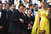 Quentin Tarantino & Uma Thurman en el Festival de Cannes 2014