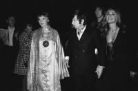 Mia Farrow, Roman Polanski y Sharon Tate en la premiere de 'Rosemary's baby' en Cannes el 1 de mayo 1968