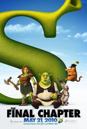 Póster de la película de animación de fantasía Shrek, felices para siempre