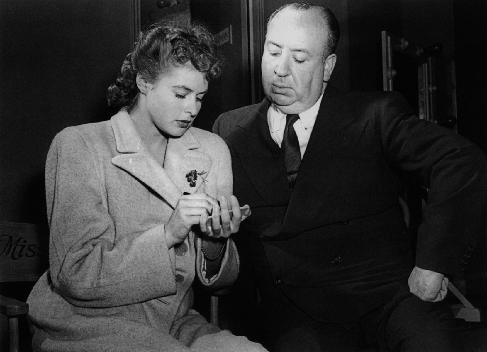 Ingrid Bergman & Alfred Hitchcock