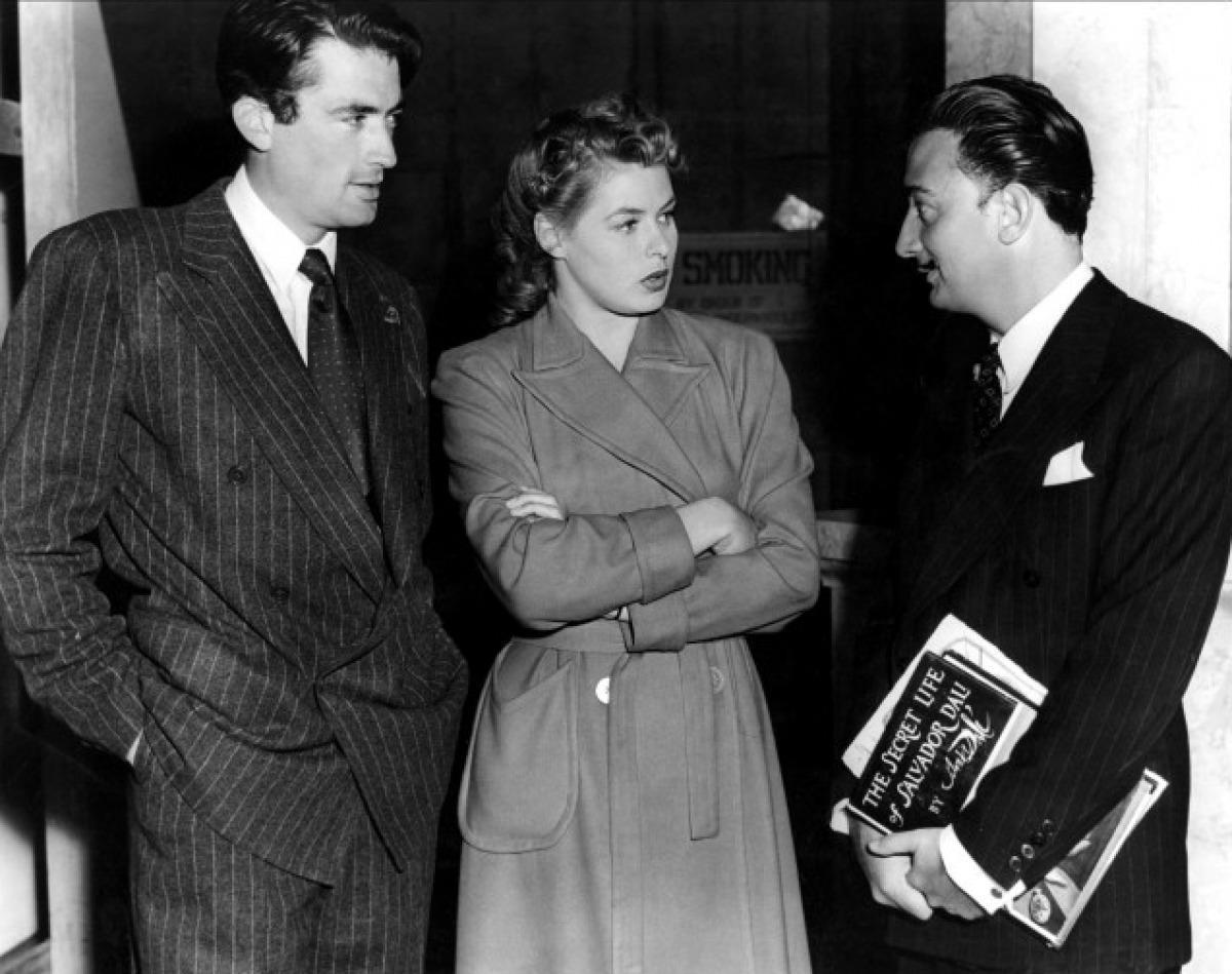 Gregory Peck, Ingrid Bergman & Salvador Dalí