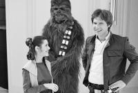 Carrie Fisher, Peter Mayhew & Harrison Ford