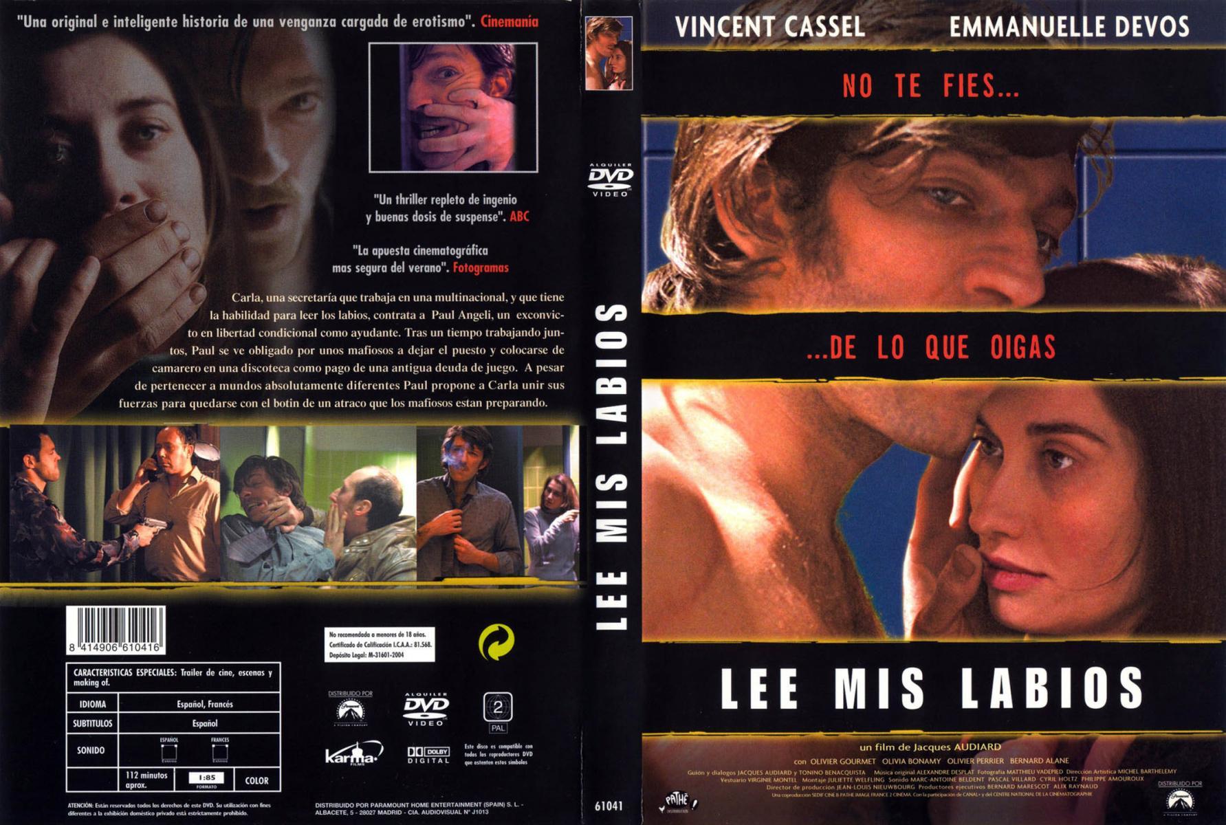 Lee mis labios  - Dvd
