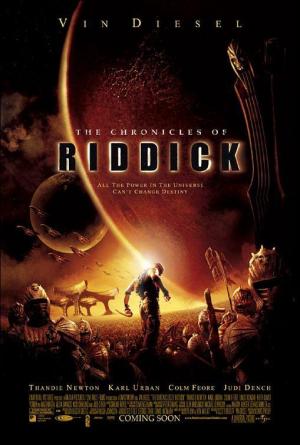 póster de la película de ciencia ficción Crónicas de Riddick