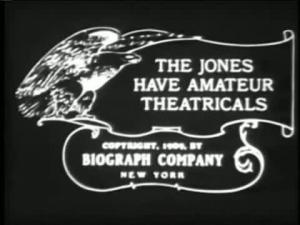 The Jones Have Amateur Theatricals (S)