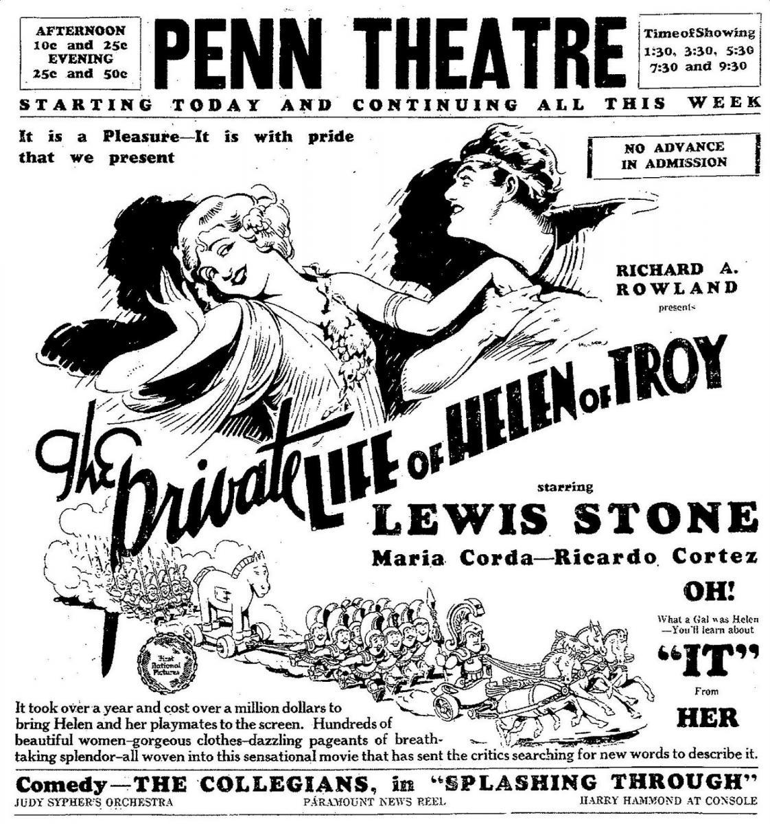 Helen Of Troy Movie Poster