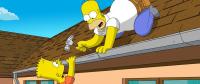 Bart and Homer Simpson