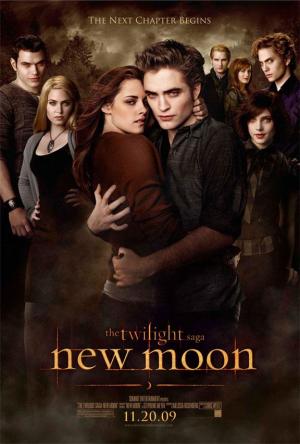 póster de la película de romance paranormal juvenil Luna nueva