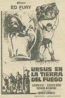 Ursus en la tierra del fuego  - Posters