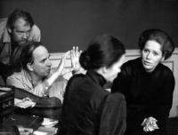 Ingmar Bergman, Ingrid Thulin & Liv Ullmann
