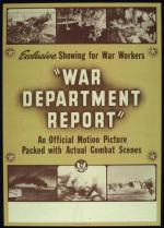 War Department Report 