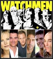 Cast (from left to right): Malin Akerman, Billy Crudup, Patrick Wilson, Jeffrey Dean Morgan, Matthew Goode & Jackie Earle Haley